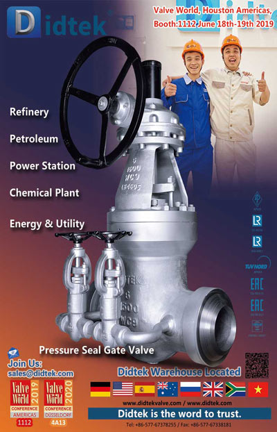 Didtek Valve World Americas Journal May-Pressure Seal Gate Valve