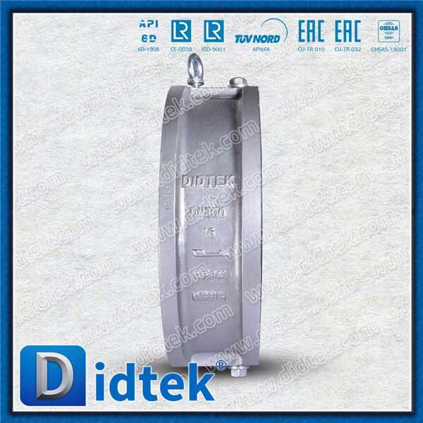 Válvula de retención de obleas de placa dual de sello duro STL