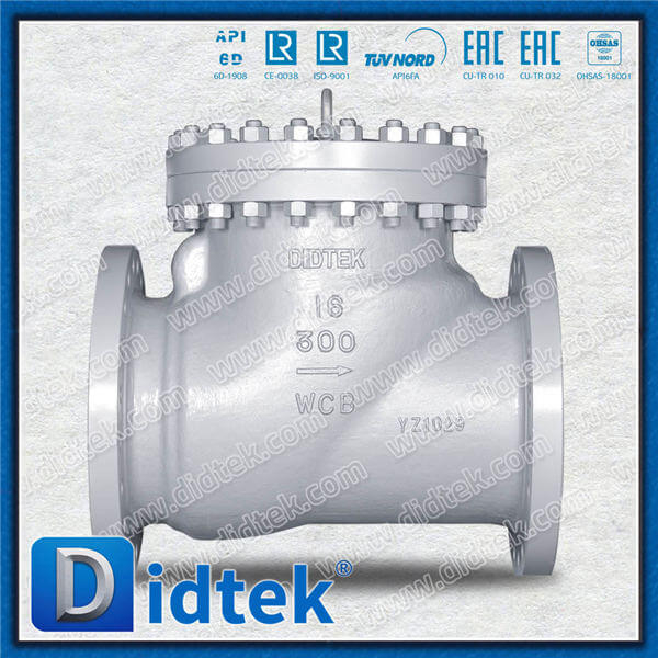 API6D Completo Open Open Full Bore ANSI Class 300 Swing Valve de verificación