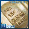Vávula de bola de sellado suave flotante accionada neumática de bronce de aluminio C95800