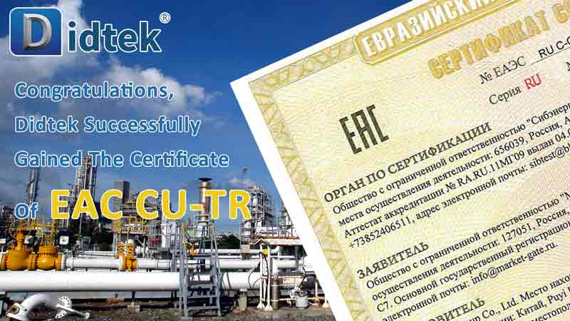 Certificación EAC Cu-TR 010 y CU-TR 032 para Didtek