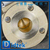 Vávula de bola de sellado suave flotante accionada neumática de bronce de aluminio C95800