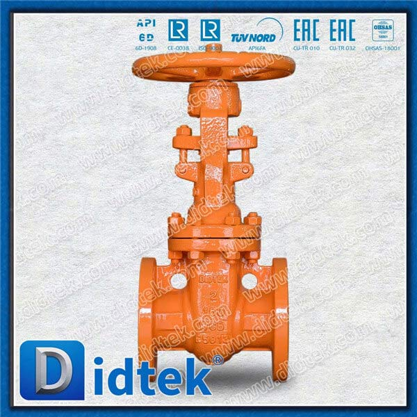 ASME B16.32 Válvula de compuerta de 2 '' con brida y y con bridas