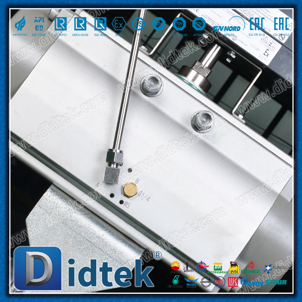 Válvula de bola neumática Didtek F316L