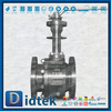 Válvula de bola criogénica con brida manual de acero inoxidable Didtek F316
