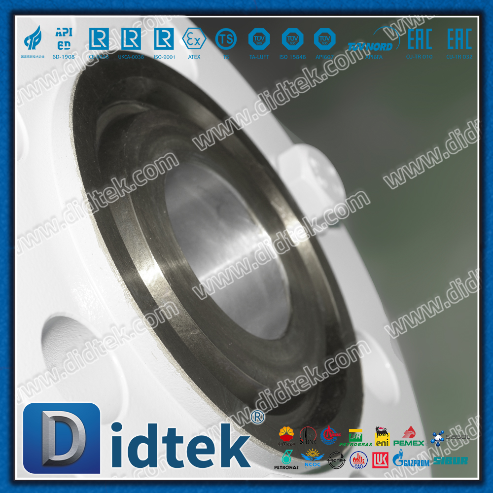 Válvula de bola de muñón de acero forjado con sello PEEK de alta presión RTJ 2500LB