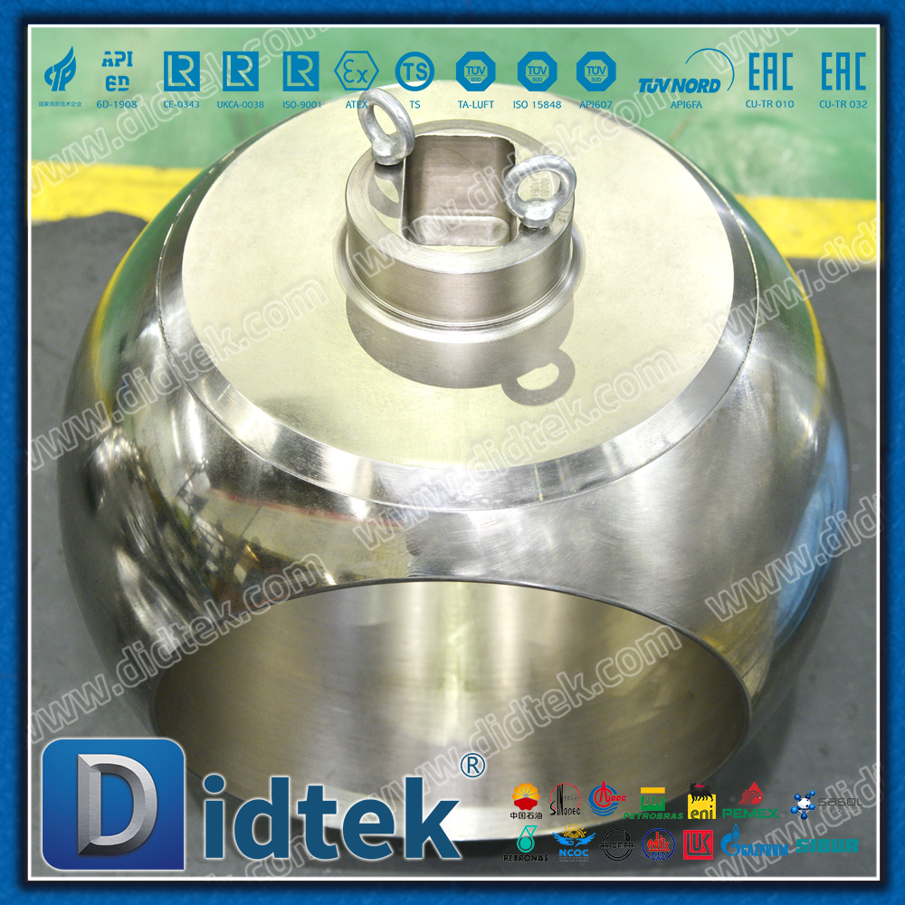 La válvula de bola de entrada superior utiliza una turbina de doble etapa para un par bajo