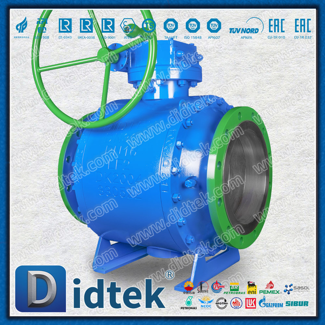 Válvula de bola de muñón de paso total LF2 para la industria de alta presión 