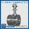 Válvula de bola criogénica con brida manual de acero inoxidable Didtek F316