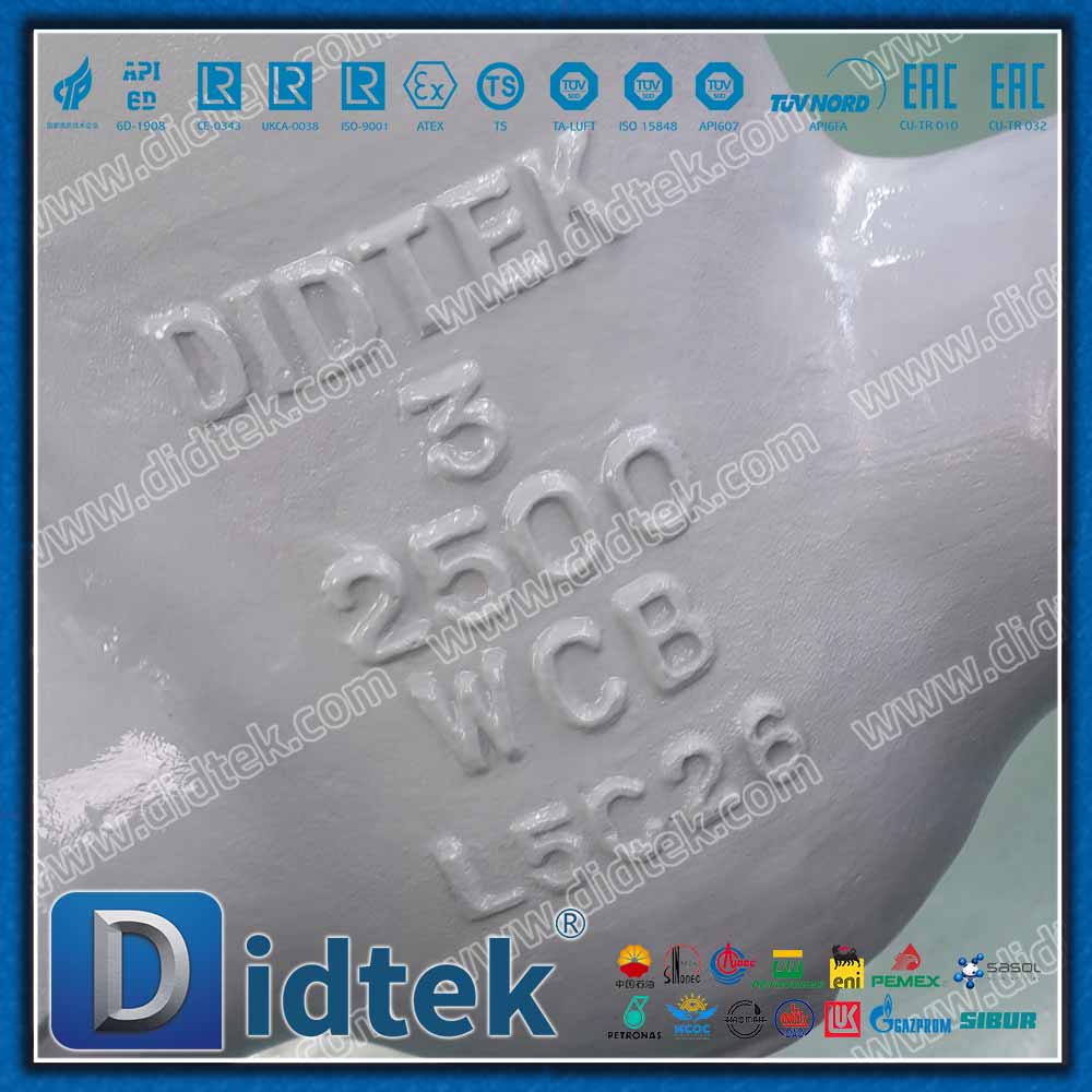 Válvula de compuerta RTJ con sello de presión 2500LB 