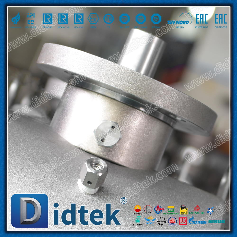 Válvula de bola de muñón para soldadura a tope resistente a bajas temperaturas Didtek LF2