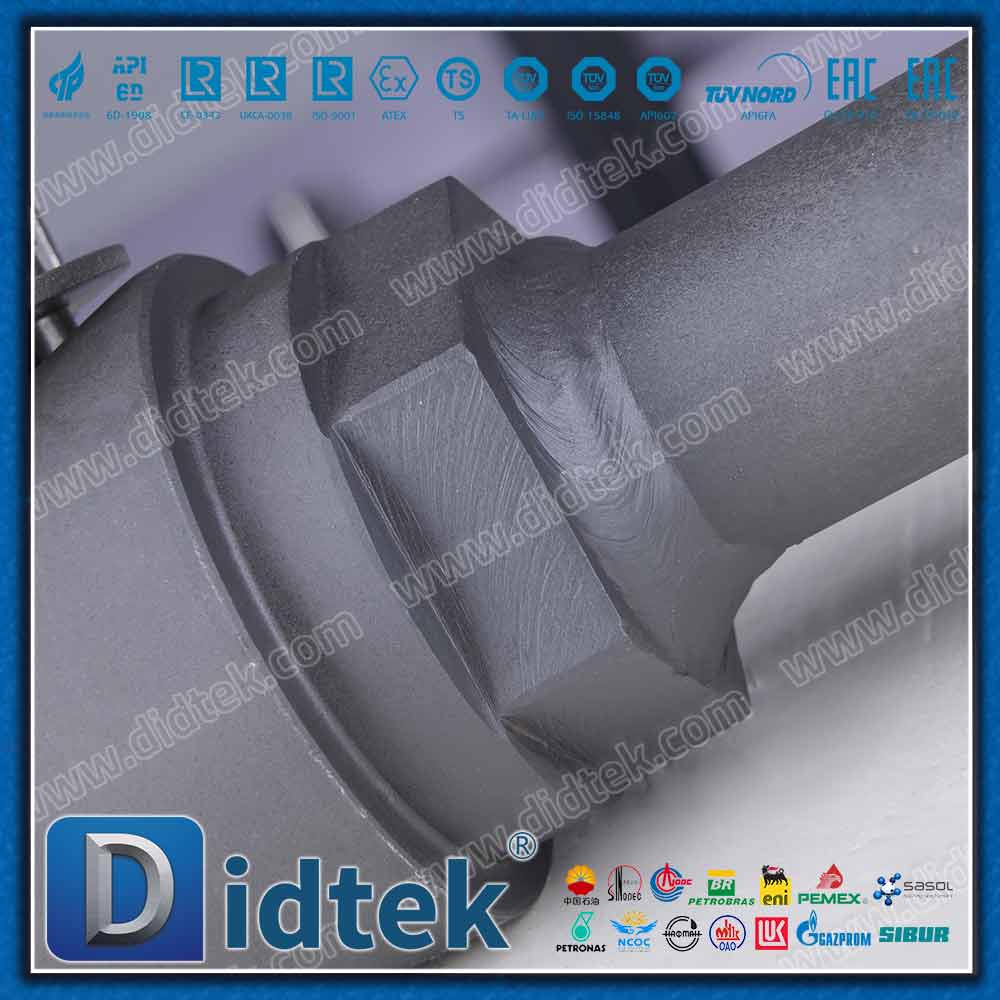 Válvula de bola flotante forjada con conexión de extensión A105N 800LB