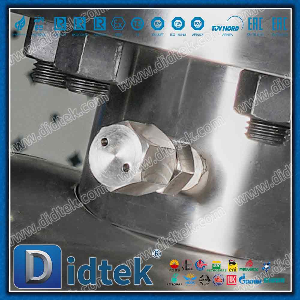 Válvula de bola de muñón Elgiloy con sello de labio Inconel Alloy625