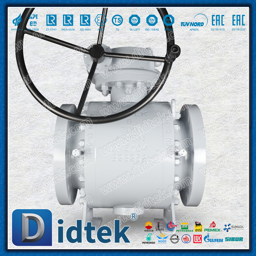 Válvula de bola de muñón UNS N06625+TCC con revestimiento de soldadura ASTM A105N 