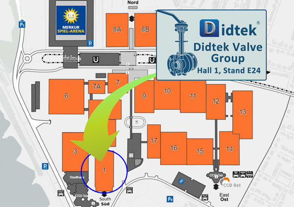 Didtek Valve World Expo & Conference Invitation Stand 1 S