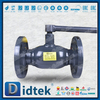 Válvula de bola completamente soldada con sello suave de PTFE de acero inoxidable SS304 ST37.8