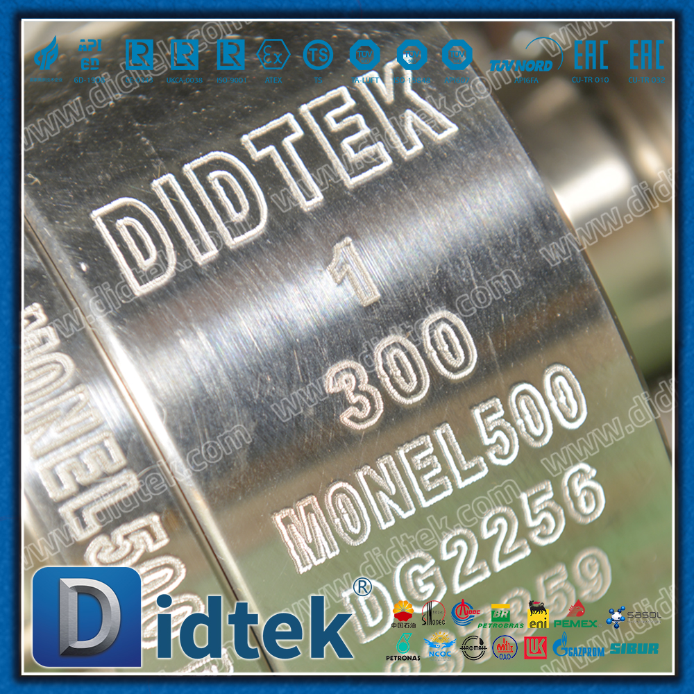 Válvula de bola flotante resistente a la corrosión forjada marina submarina de Monel