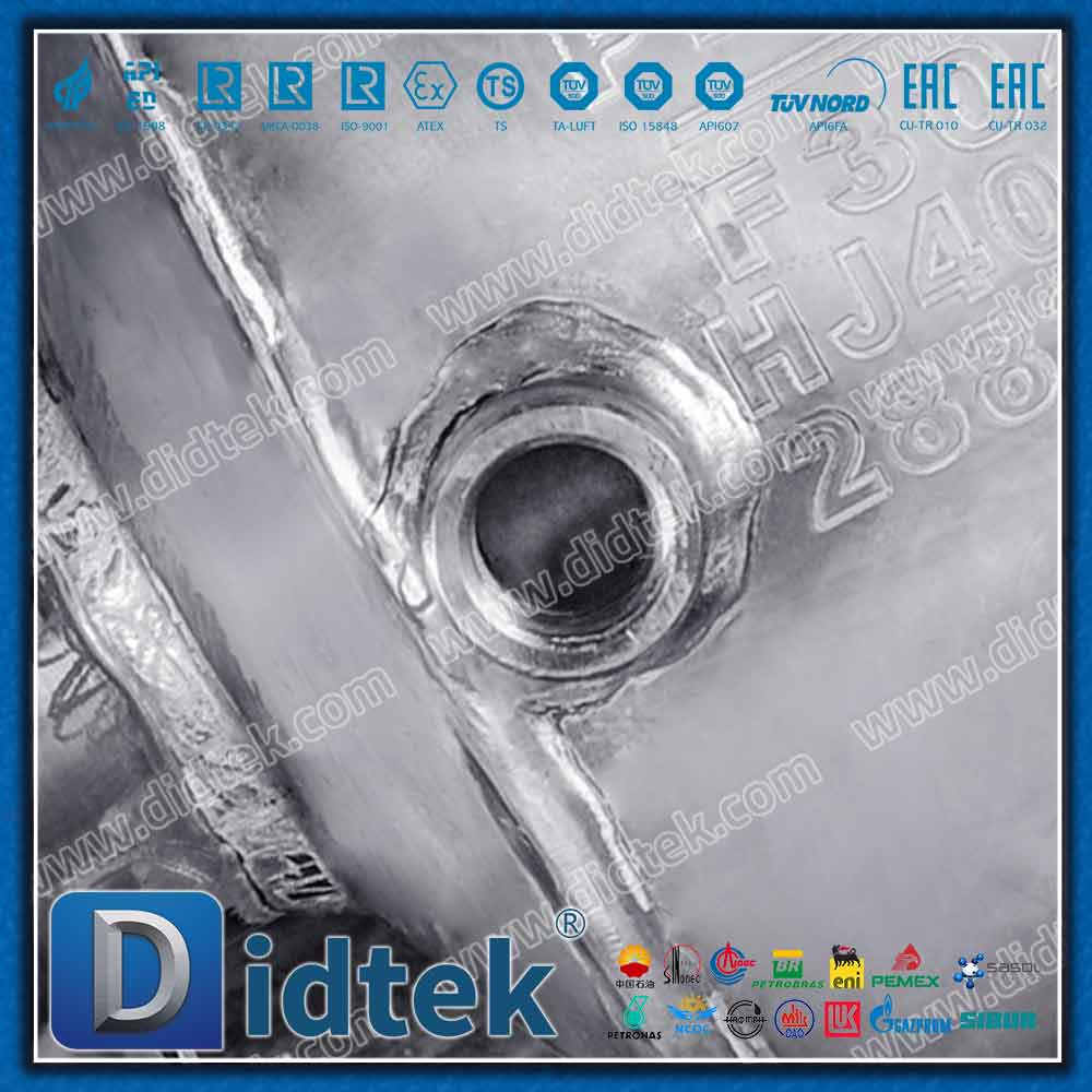 Válvula de bola completamente soldada con chaqueta aislante