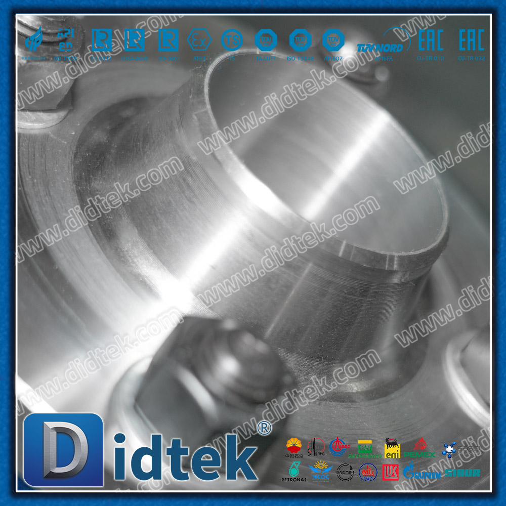 Válvula de bola flotante manual de puerto completo con brida a juego