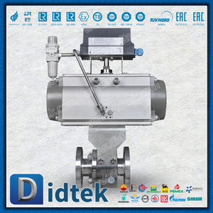 Válvula de bola neumática Didtek F316L