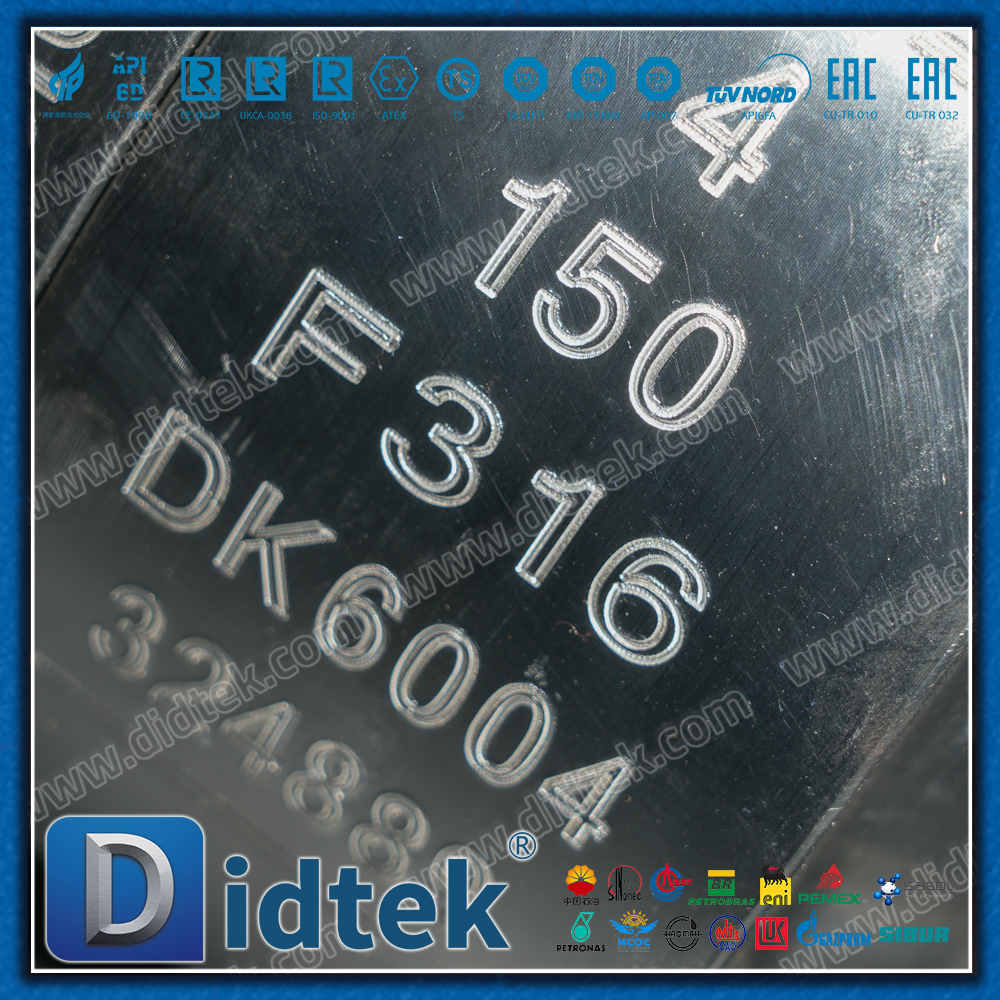 Válvula de bola criogénica con brida manual de acero inoxidable Didtek F316