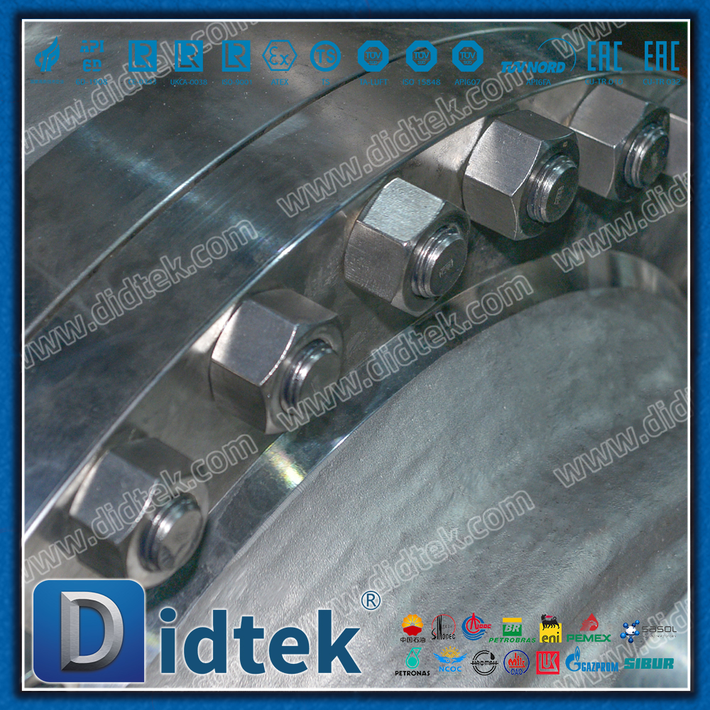 Válvula de bola montada en muñón de acero inoxidable CF3 de 24''