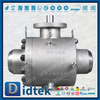 Válvula de bola de muñón para soldadura a tope resistente a bajas temperaturas Didtek LF2