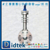 F316 Válvula de bola flotante de metal a metal con aleta de enfriamiento de alta temperatura de 545 ℃
