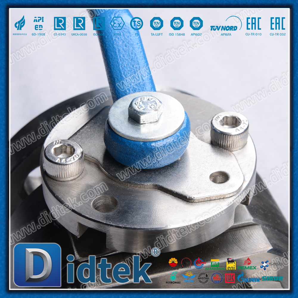 Actuador neumático de doble efecto dúplex de acero inoxidable F51, válvula de bola flotante forjada con asiento de metal