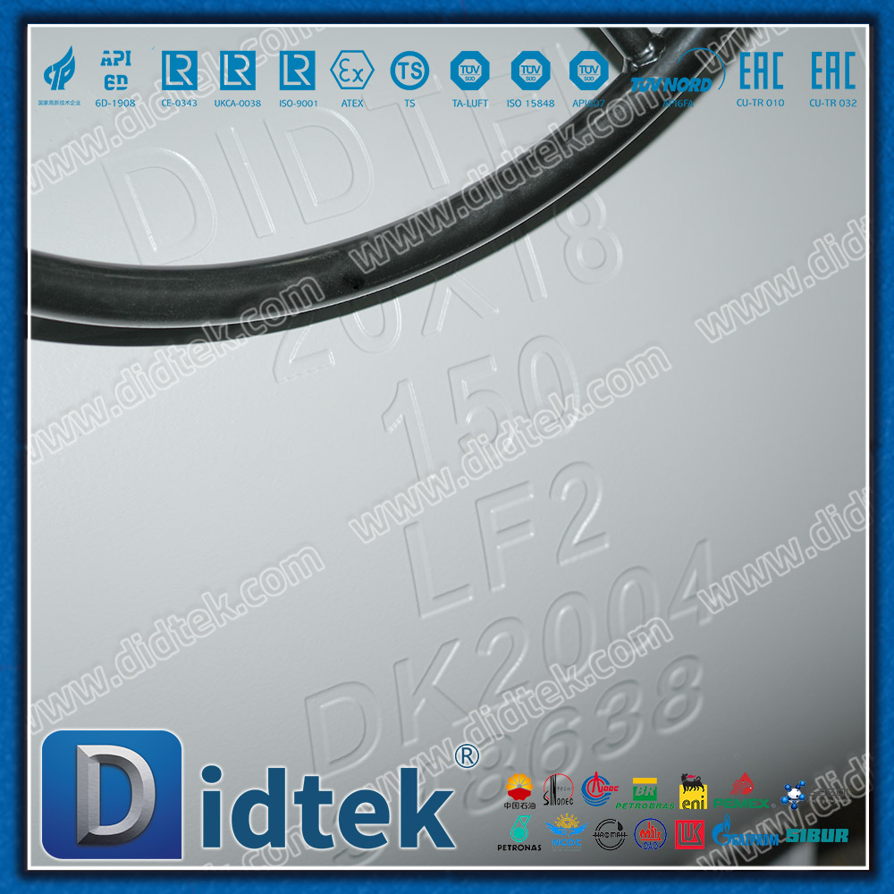 Válvula de bola de entrada superior LF2 accionada por engranajes para uso industrial