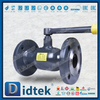 Válvula de bola completamente soldada con sello suave de PTFE de acero inoxidable SS304 ST37.8