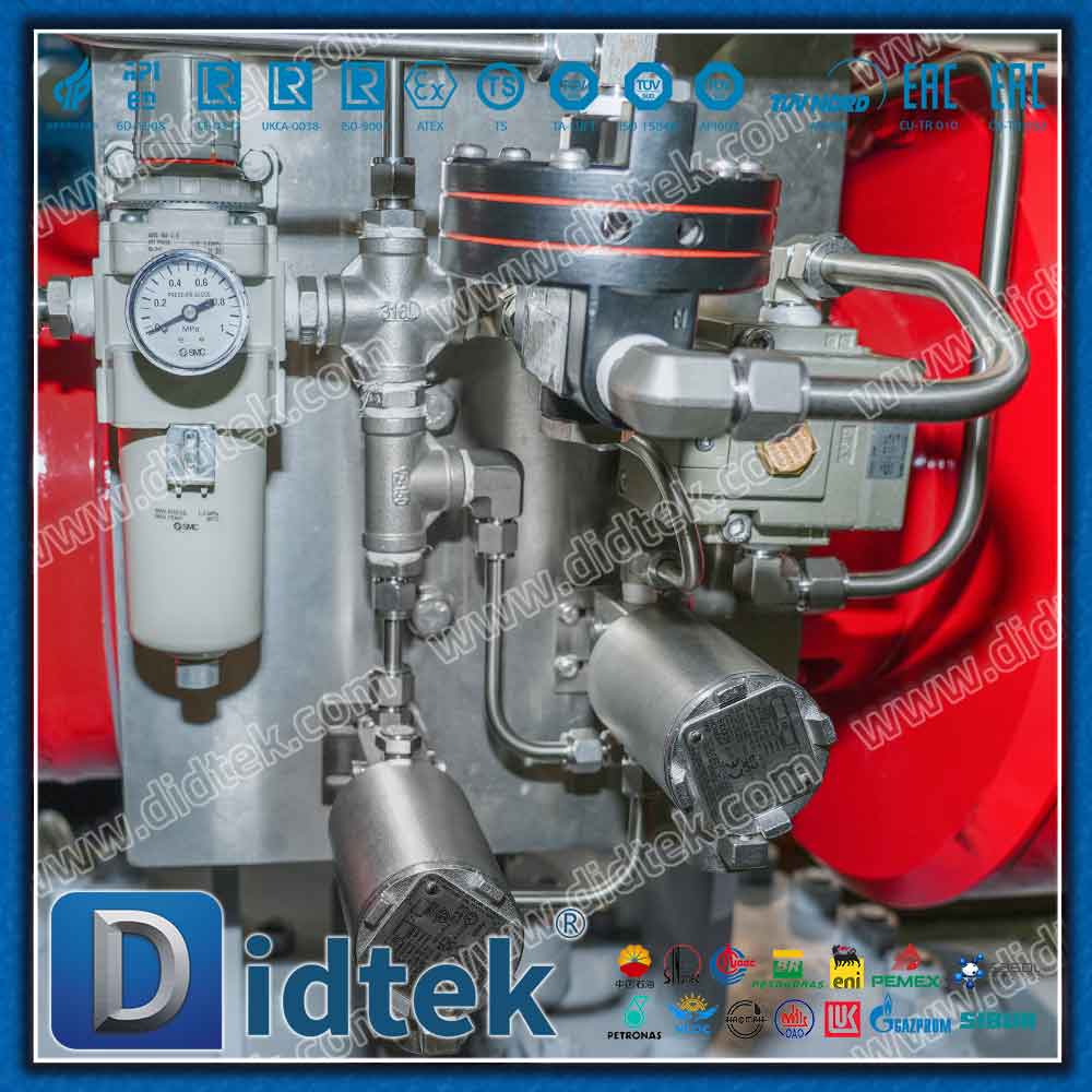 Válvula de bola neumática LF2 de simple efecto y entrada superior