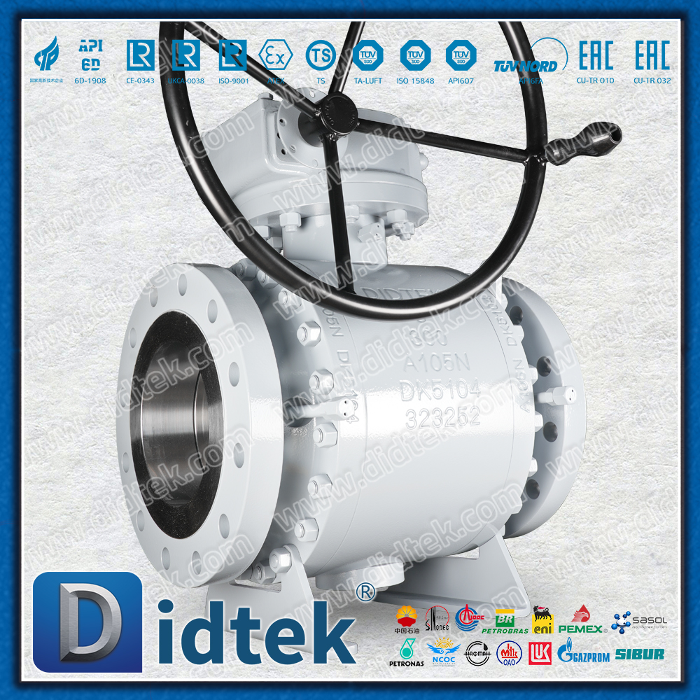 Válvula de bola de muñón UNS N06625+TCC con revestimiento de soldadura ASTM A105N 