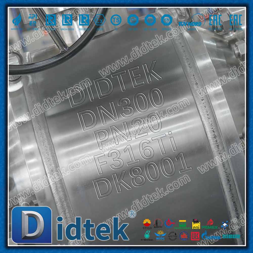 Válvula de bola de muñón completamente soldada con bridas complementarias