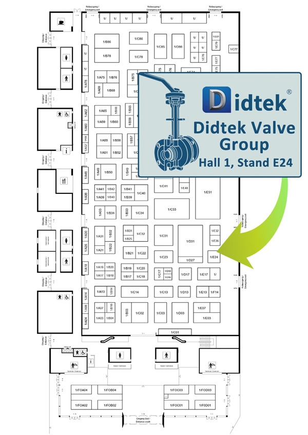 Didtek Valve World Expo & Conference Invitation Stand 2 S