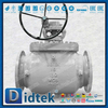 La válvula de bola de entrada superior utiliza una turbina de doble etapa para un par bajo