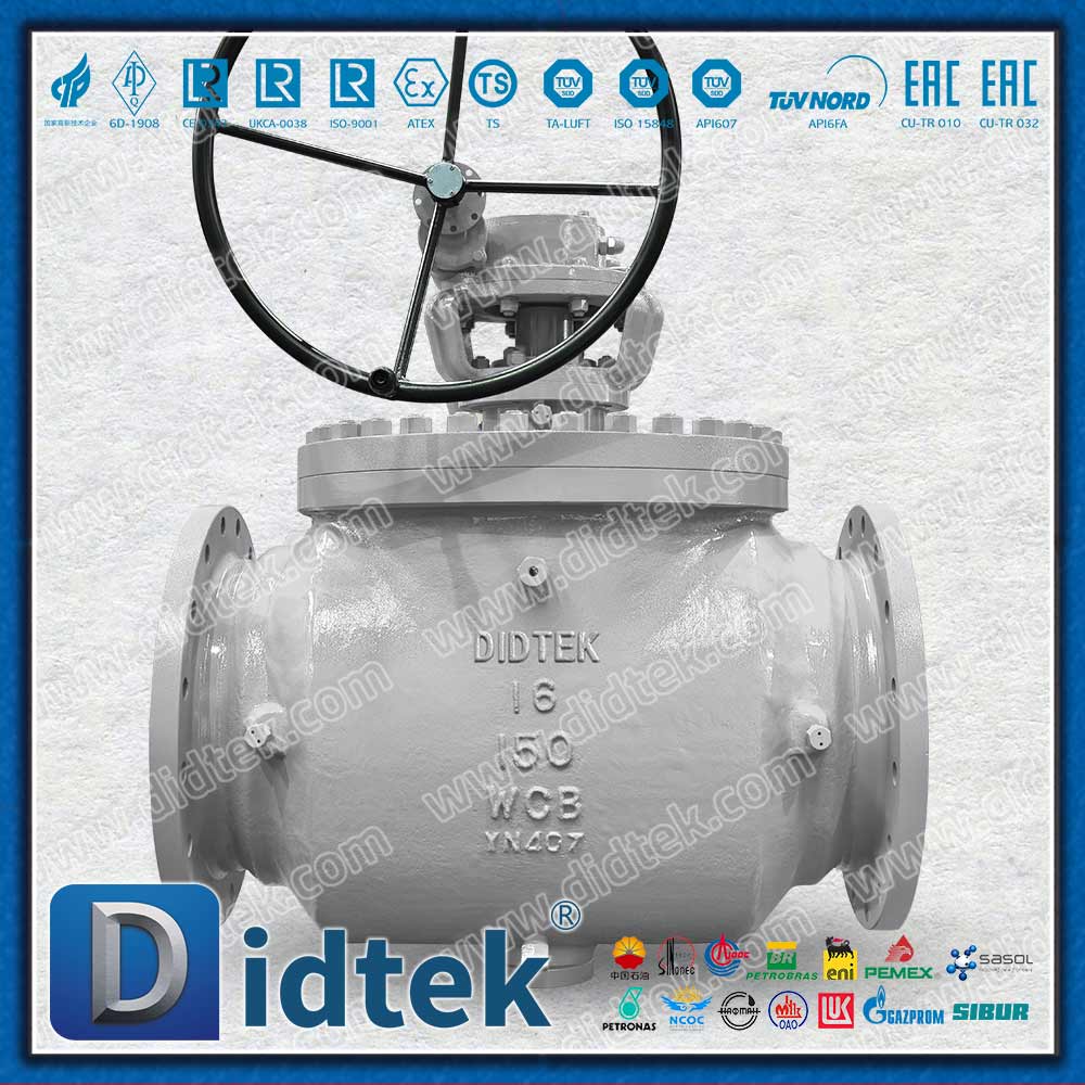 La válvula de bola de entrada superior utiliza una turbina de doble etapa para un par bajo