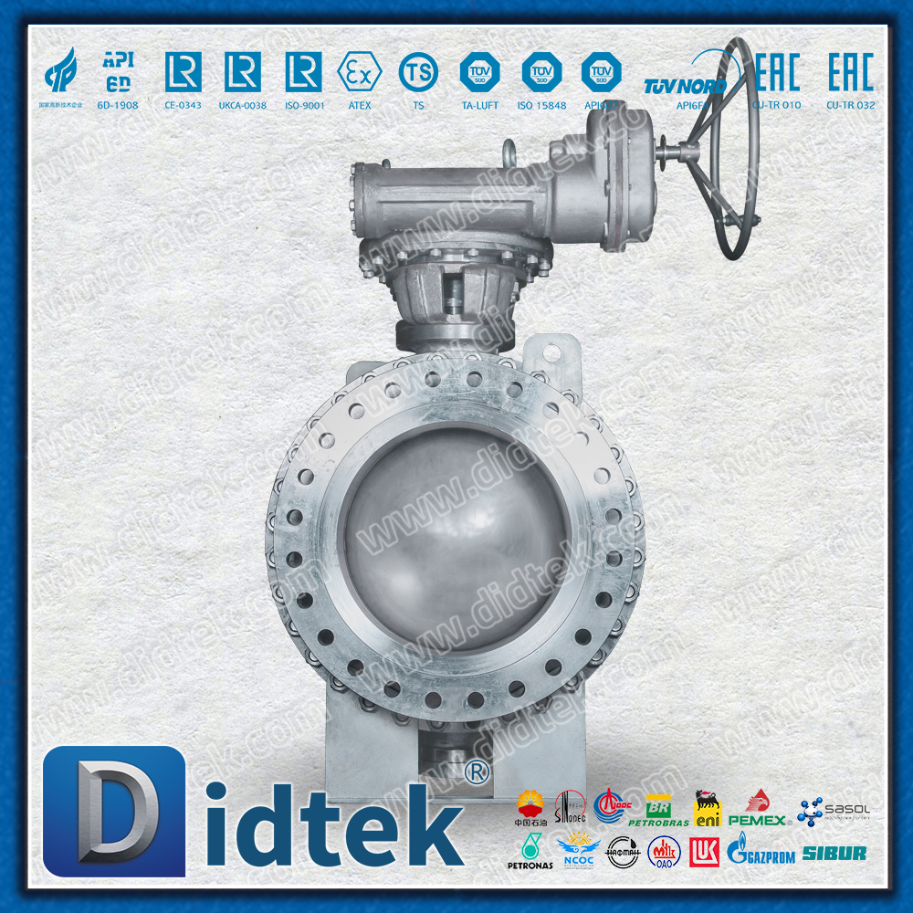 Válvula de bola montada en muñón de acero inoxidable CF3 de 24''