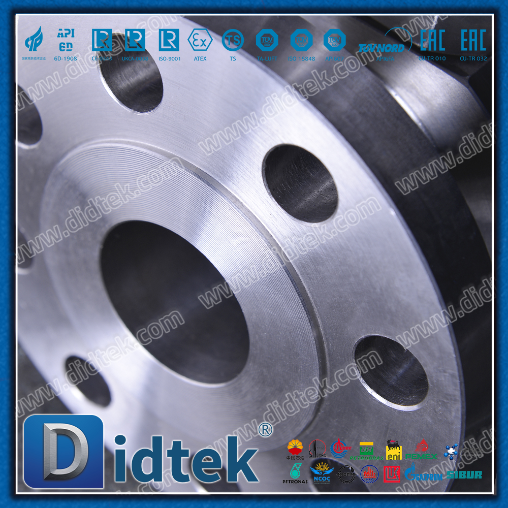 F316 Válvula de bola flotante de metal a metal con aleta de enfriamiento de alta temperatura de 545 ℃