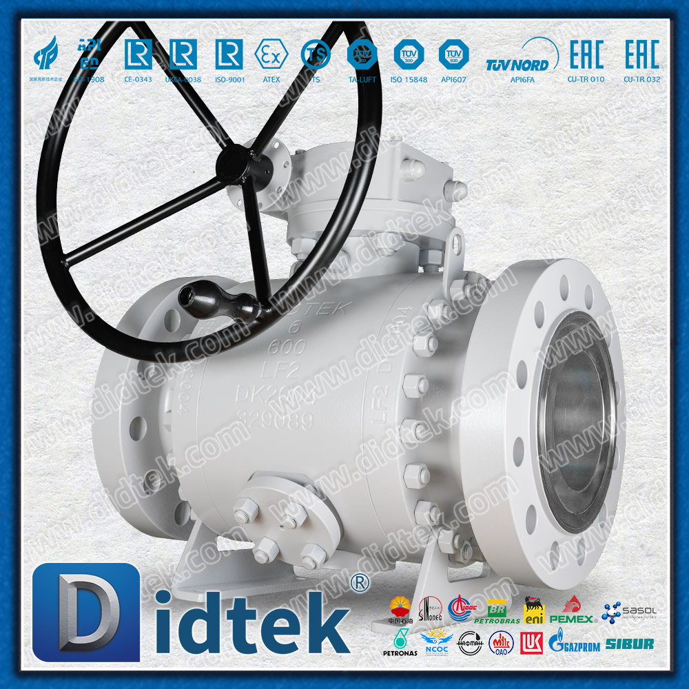 Sello de labio con válvula de bola de muñón con brida de ventilación y drenaje