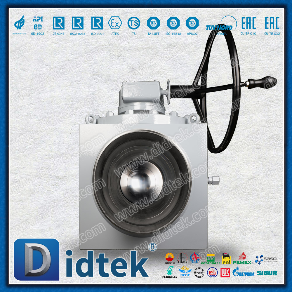 Válvula de bola de entrada superior LF2 forjada libre para operador de engranajes