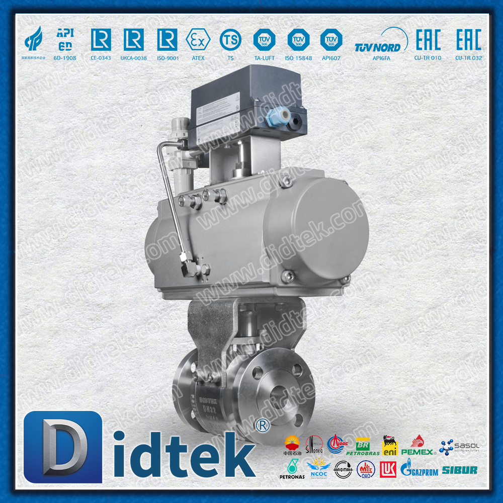 Válvula de bola neumática Didtek F316L