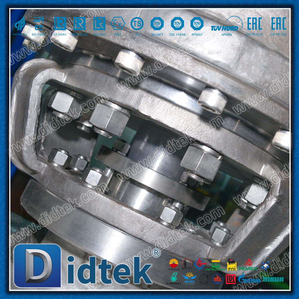 Válvula de bola montada en muñón de acero inoxidable CF3 de 24''