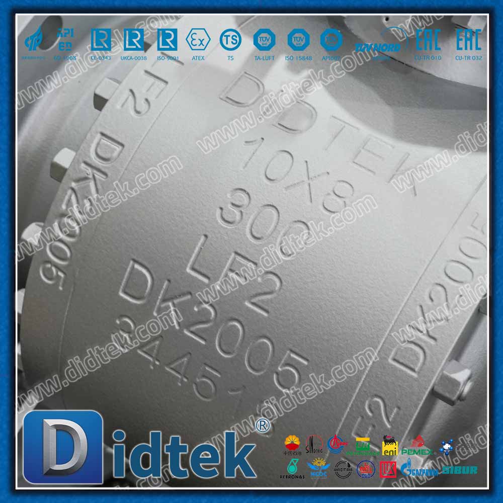 Válvula de bola de muñón con sello de labio de PTFE energizada por resorte Elgiloy 