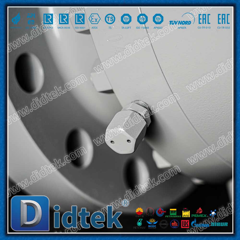 Válvula de bola de acero forjada de engranaje helicoidal 600LB