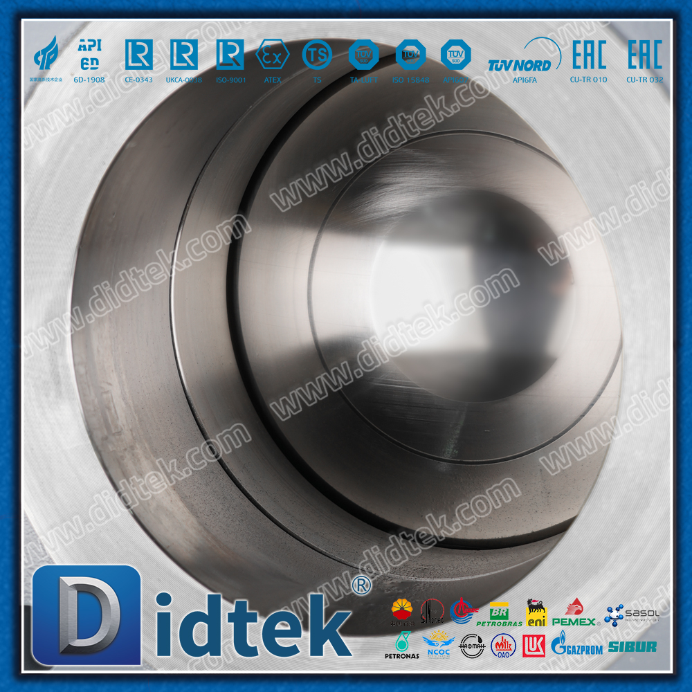 Válvula de bola de muñón UNS N06625+TCC con revestimiento de soldadura ASTM A105N 