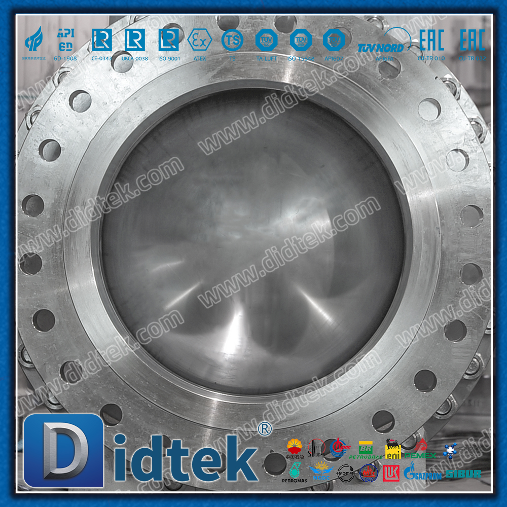 Válvula de bola montada en muñón de acero inoxidable CF3 de 24''