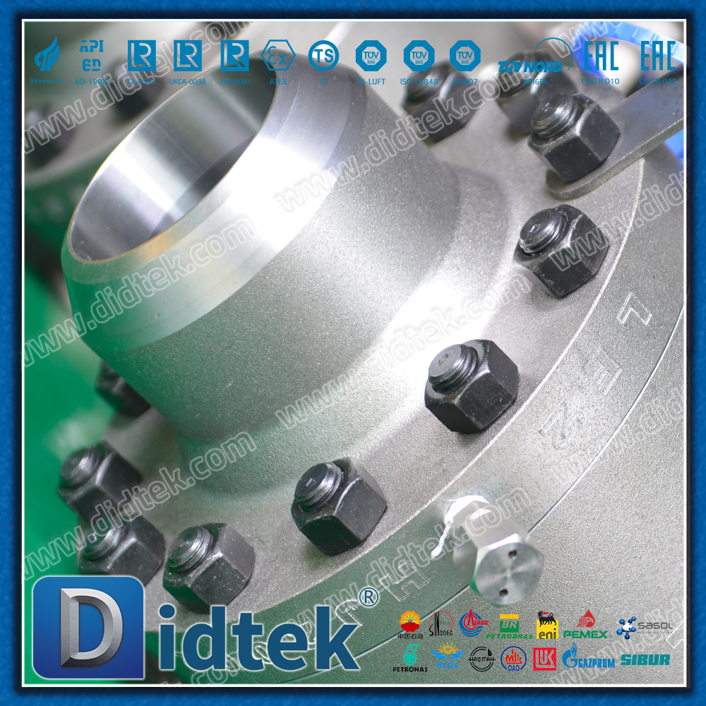 Válvula de bola de muñón para soldadura a tope resistente a bajas temperaturas Didtek LF2