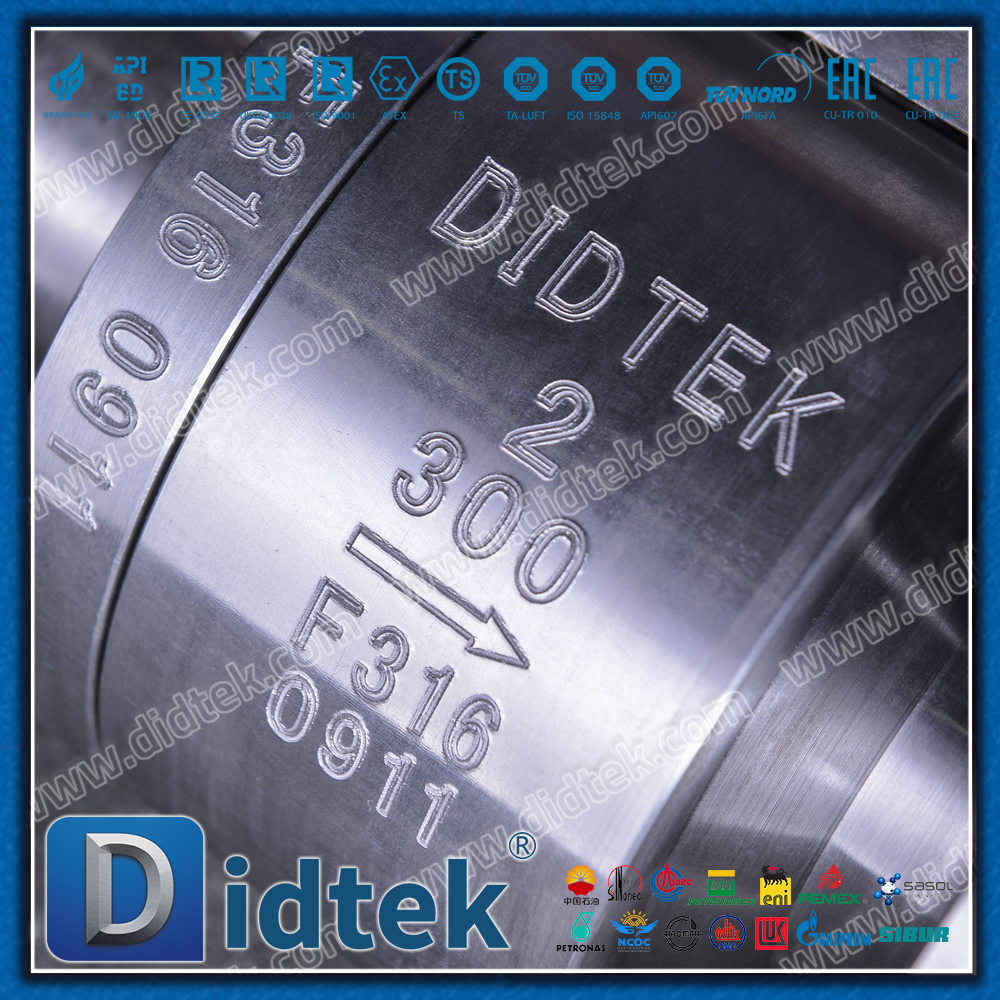 F316 Válvula de bola flotante de metal a metal con aleta de enfriamiento de alta temperatura de 545 ℃