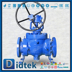 Válvula de bola de tres vías con interfaz tipo L de paso total Didtek WCB